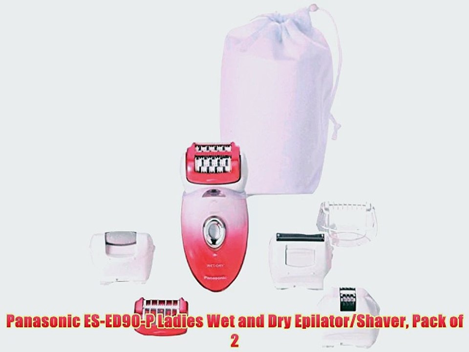 Panasonic ES-ED90-P Ladies Wet and Dry Epilator/Shaver Pack of 2