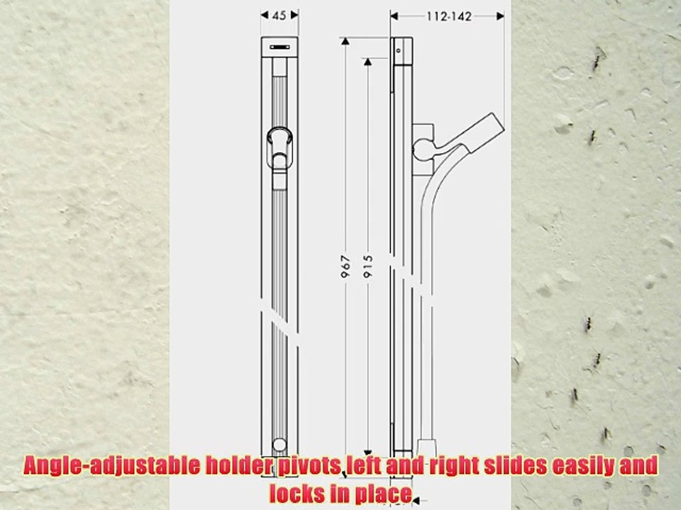 Hansgrohe 27636000 Raindance Unica S Wallbar 36-Inch Chrome