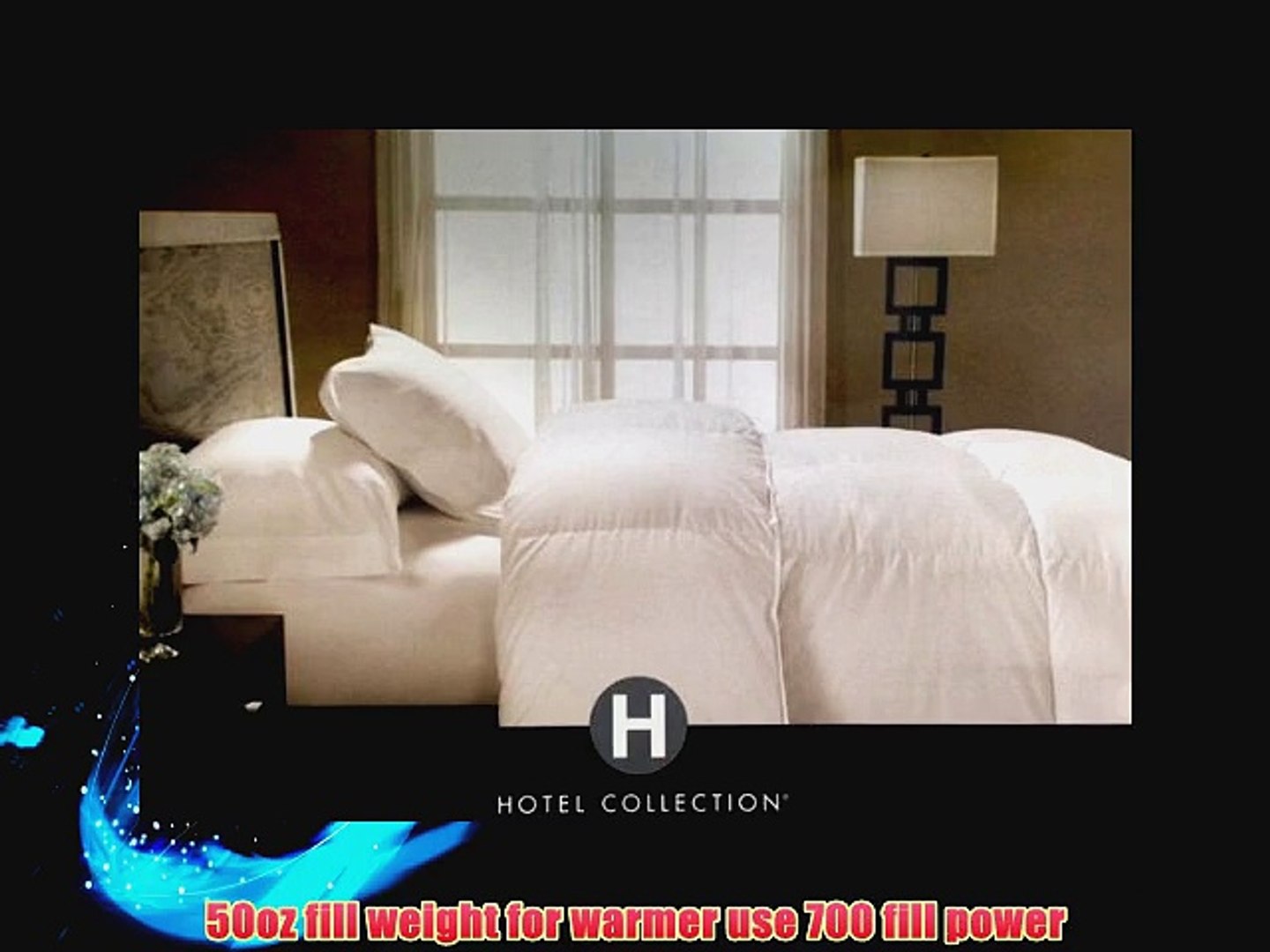 Hotel Collection Bedding Medium Weight Down Comforter King Video
