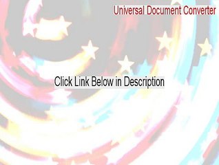 Universal Document Converter Full - Free Download 2015