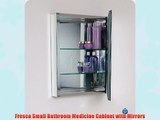 Fresca Small Bathroom Medicine Cabinet with Mirrors