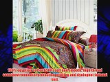 Lt Queen King Size 100% Egyptian Cotton 1200tc 4-pieces Vintage Pattern Colorful Rainbow Stripe