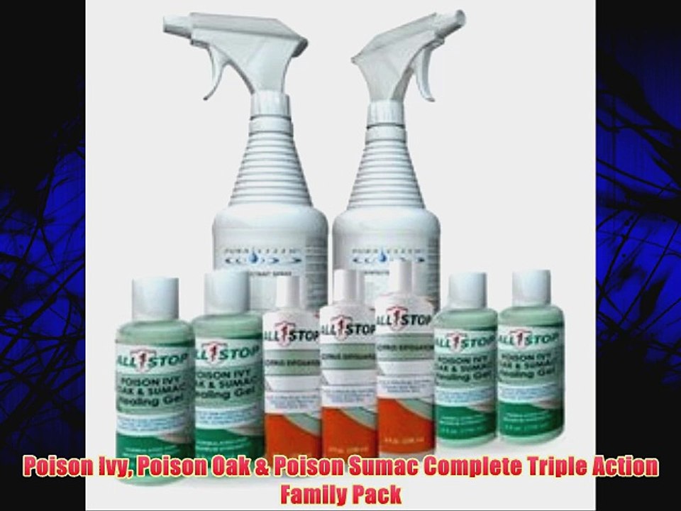 Poison Ivy Poison Oak & Poison Sumac Complete Triple Action Family Pack