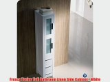 Fresca Torino Tall Bathroom Linen Side Cabinet - White