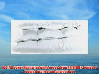 Cloud Nine Comforts Super Nova Hungarian White Goose Down Comforter Queen