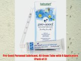 Pre-Seed Personal Lubricant 40 Gram Tube with 9 Applicators (Pack of 2)