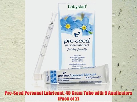 Pre-Seed Personal Lubricant 40 Gram Tube with 9 Applicators (Pack of 2)