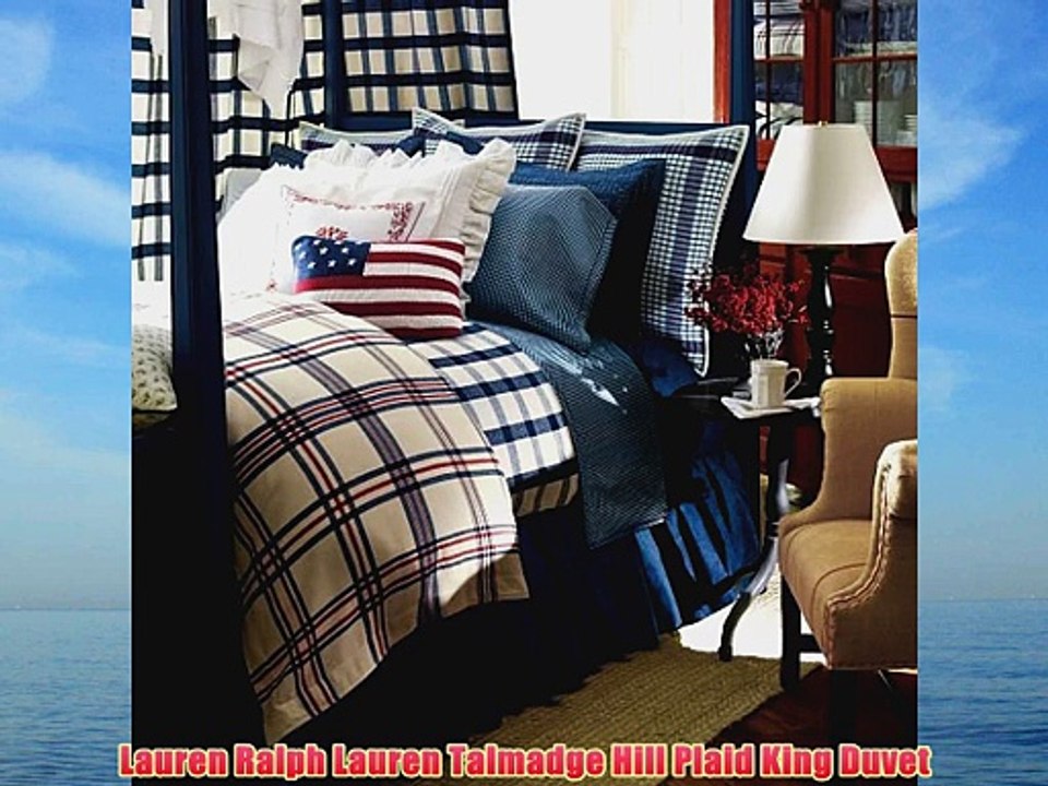 Lauren Ralph Lauren Talmadge Hill Plaid King Duvet Video Dailymotion