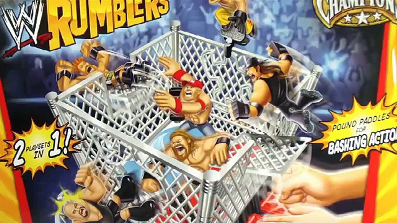 WWE Rumblers Blast & Bash Ring plus Steel Cage