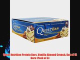 Quest Nutrition Protein Bars Vanilla Almond Crunch Box of 12 Bars (Pack of 3)