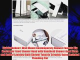 Lightinthebox? Wall Mount Contemporary Shower Faucets Big Rectangle Fixed Shower Head with