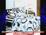 Blancho Bedding - [Artistic Blue] Luxury 10PC MEGA Bed In A Bag Combo 300GSM (Full Size)