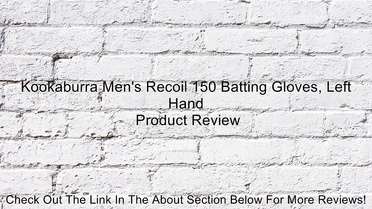 Kookaburra Men's Recoil 150 Batting Gloves, Left Hand Review