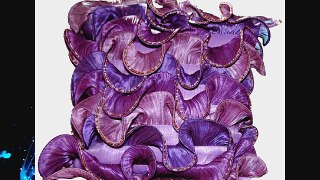db Sources Purple Ruffles 20 By 20 Inch Decorative Pillow