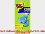 Scotch-Brite Disposable Toilet Scrubber Refills 10 Refills per Box (Pack of 18 Boxes)