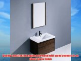 VIGO VG09035109K 32 -inch Espresso Petit Single Bathroom Vanity with Mirror