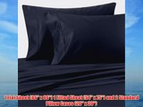 1000 Thread Count Full Siberian Goose Down Comforter 8 PC 1000TC Bed in a Bag Navy Solid 1000