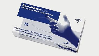 SensiCare Blue Nitrile Exam Gloves Medium /Qty 2000