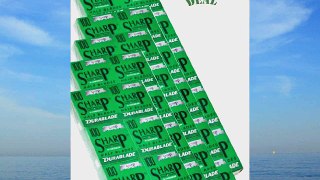 Sharp 100 Hi-Chromium Single Edge Shaving Razor Blades (Swiss Made) (50 Boxes)