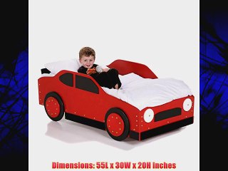 Just Kids Stuff Stock Car Racer Toddler Bed Blue Wood Toddler