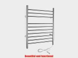 Infinity Towel Warmer in Brushed Stainless Steel Finish