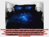 Anlye Modern Bedding Set 2 Sides Printing The Navy Blue Star Bed Linen With 2 Silk-Like Pillow