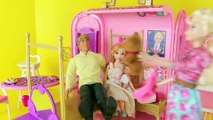 Frozen Anna and Kristoff Barbie Kids Family Parody Baby Kristoff Disney Dolls Junior DisneyCarToys