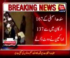 Senate election 137 vote cast in 167 members of Sindh Assembly