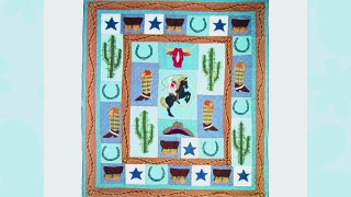 Patch Magic Queen Cowboy Quilt 85-Inch by 95-Inch