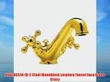 Rohl AC51X-IB-2 Cisal Monoblock Lavatory Faucet Inca Brass Cross