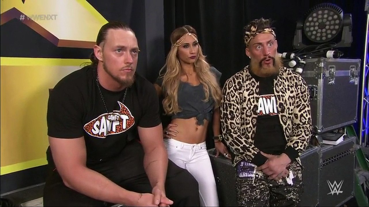 Carmella, Enzo & Cass backstage segment.