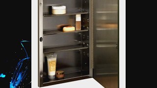 Jensen 868P24SSG 16 by 26 by 4-1/2-Inch Galena Frameless Basic Medicine Cabinet Stainless Steel