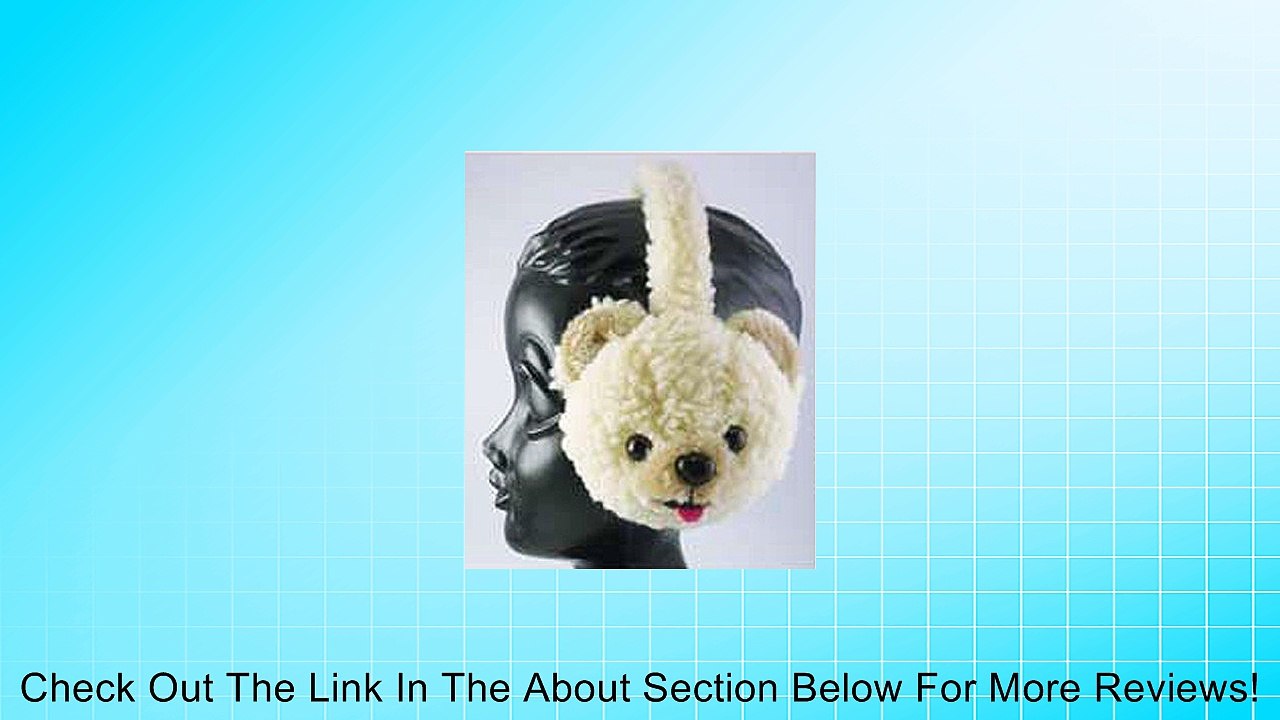 Stylish Plush Warm Earmuff ~ Several Styls and Colors to Chose From! (One Size Fits All, White Bear) Review