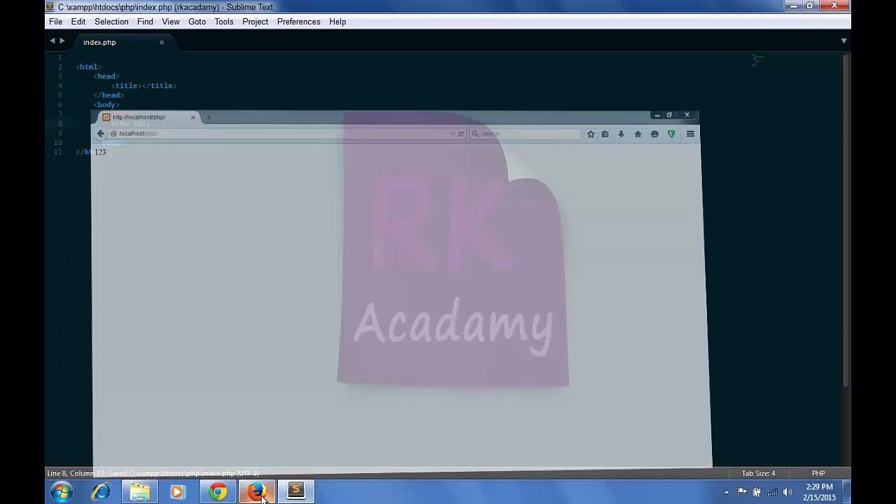 4. php syntax, errors, echo and print function _Rk_acadamy