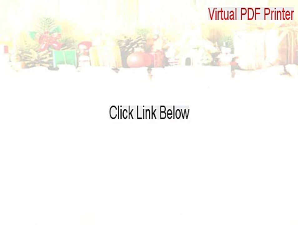 Virtual PDF Printer Full [Free Download 2015]