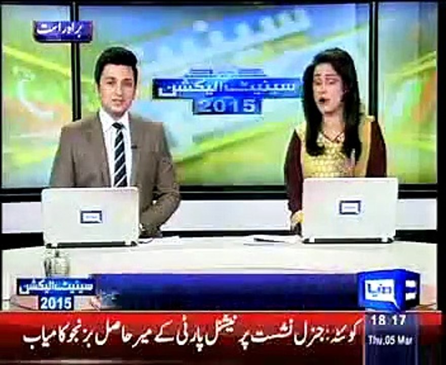 Sharmila Farooqi casts vote for senate on wedding day