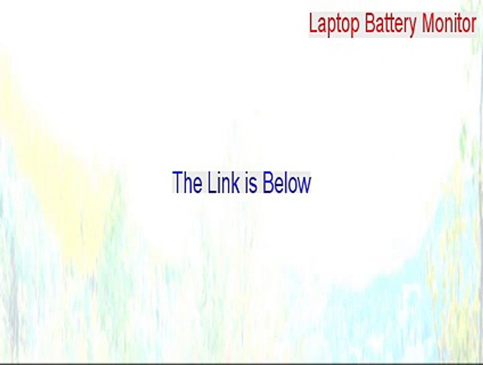 Laptop Battery Monitor Serial (Laptop Battery Monitorlaptop battery monitor 2015)