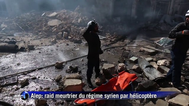 Alep: raid du régime au baril d'explosifs, 18 morts au moins