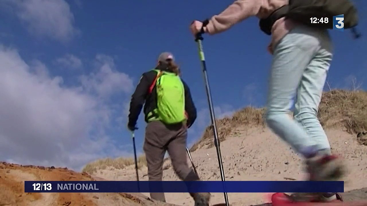 Après la raquette sur ski, place à la raquette sur sable