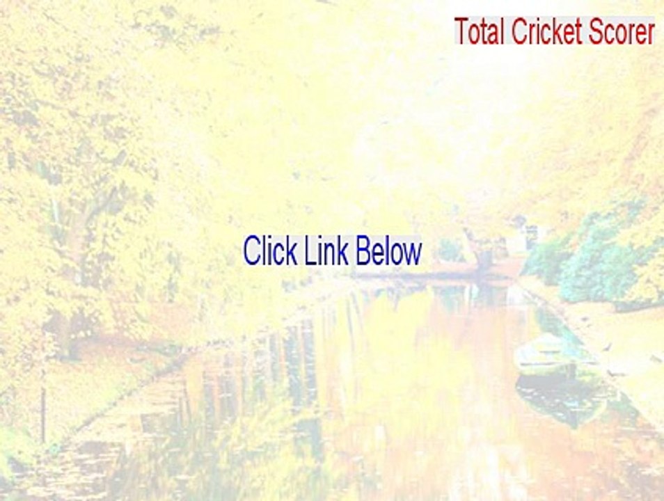 Total Cricket Scorer Cracked (Download Here 2015)