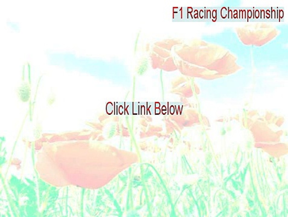 F1 Racing Championship Key Gen - Instant Download (2015)
