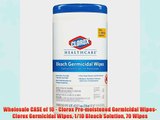 Wholesale CASE of 10 - Clorox Pre-moistened Germicidal Wipes-Clorox Germicidal Wipes 1/10 Bleach