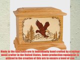 Wood Cremation Urn (Wooden Urns) - Oak Eagle Ambassador