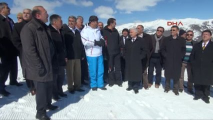 Sivas Yıldız Dağı'nda Telesiyejde Kurtarma Tatbikatı