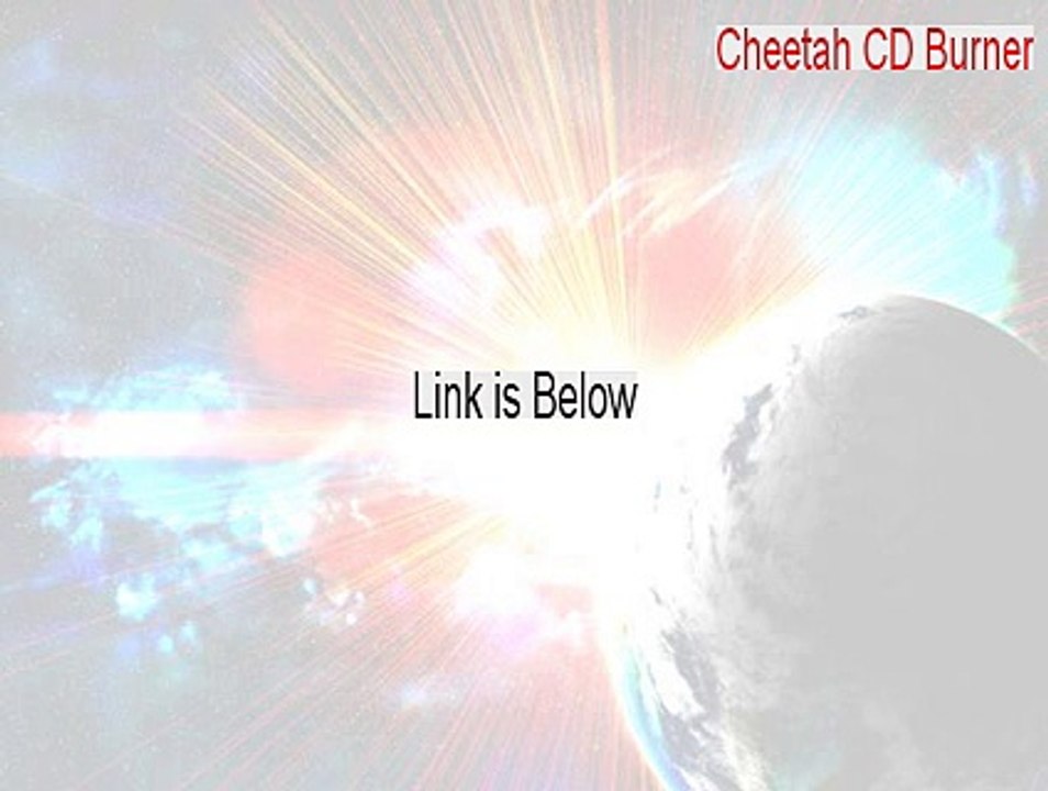 Cheetah CD Burner Keygen [Free Download]