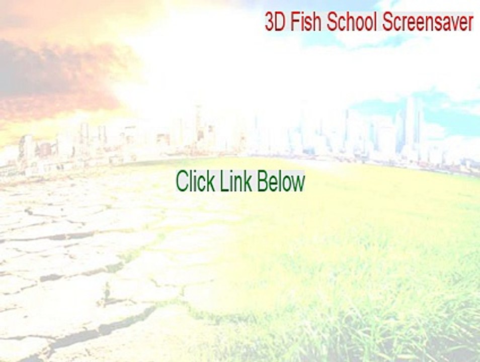3D Fish School Screensaver Download Free - Download Here
