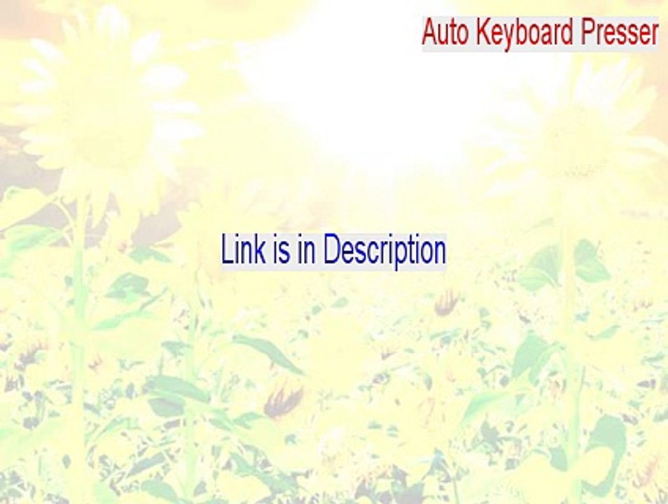 Auto Keyboard Presser Free Download [Instant Download]