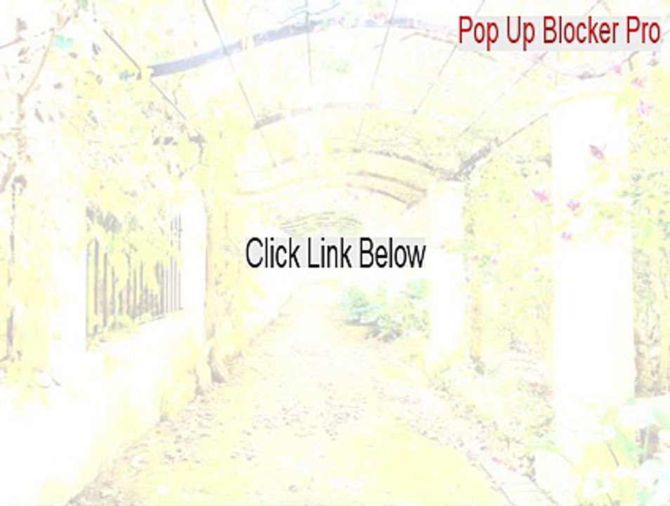 Pop Up Blocker Pro Serial [Free Download]