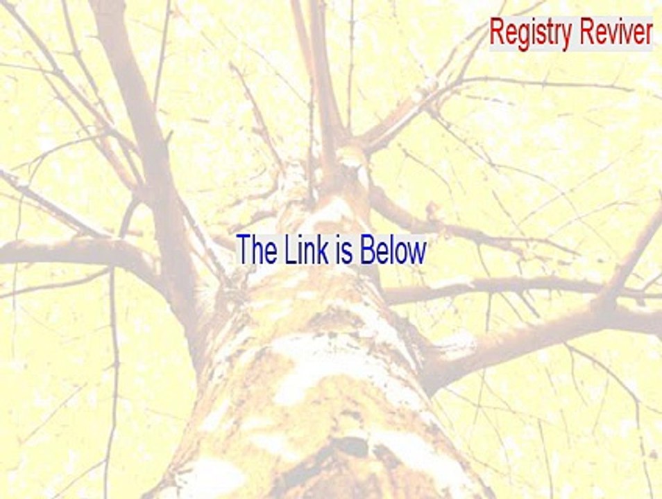 Registry Reviver Download (Free Download 2015)