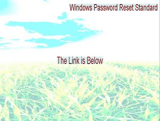 Windows Password Reset Standard Free Download - Free Download (2015)